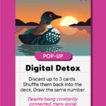 Common Loon (Gavia immer) on the Pop-Up card, "Digital Detox"