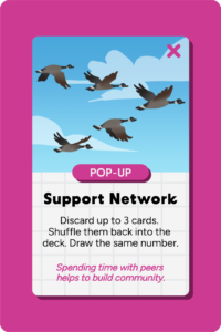 Canada Goose (Branta canadensis) on the Pop-Up card, "Support Network"