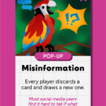 Scarlet Macaw (Ara macao) on the Pop-Up card, "Misinformation"