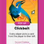 Azure Kingfisher (Ceyx azureus) on the Pop-Up card, "Clickbait"