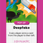 Superb Lyrebird (Menura novaehollandiae) on the Pop-Up card, "Deepfake"