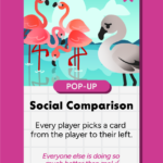 American Flamingo (Phoenicopterus ruber) on the Pop-Up card, "Social Comparison"