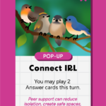 Golden-crowned Kinglet (Regulus satrapa) on the Pop-Up card, "Connect IRL"